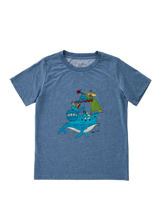 WS Whale ship Tee